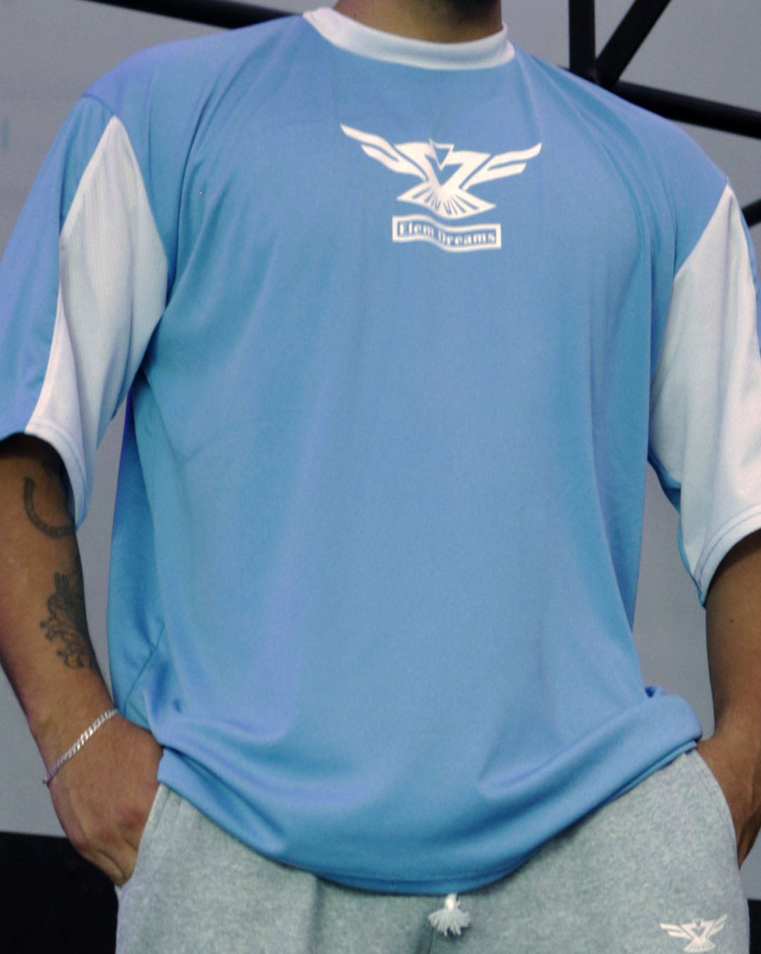 T-shirt Nature OverSize celeste