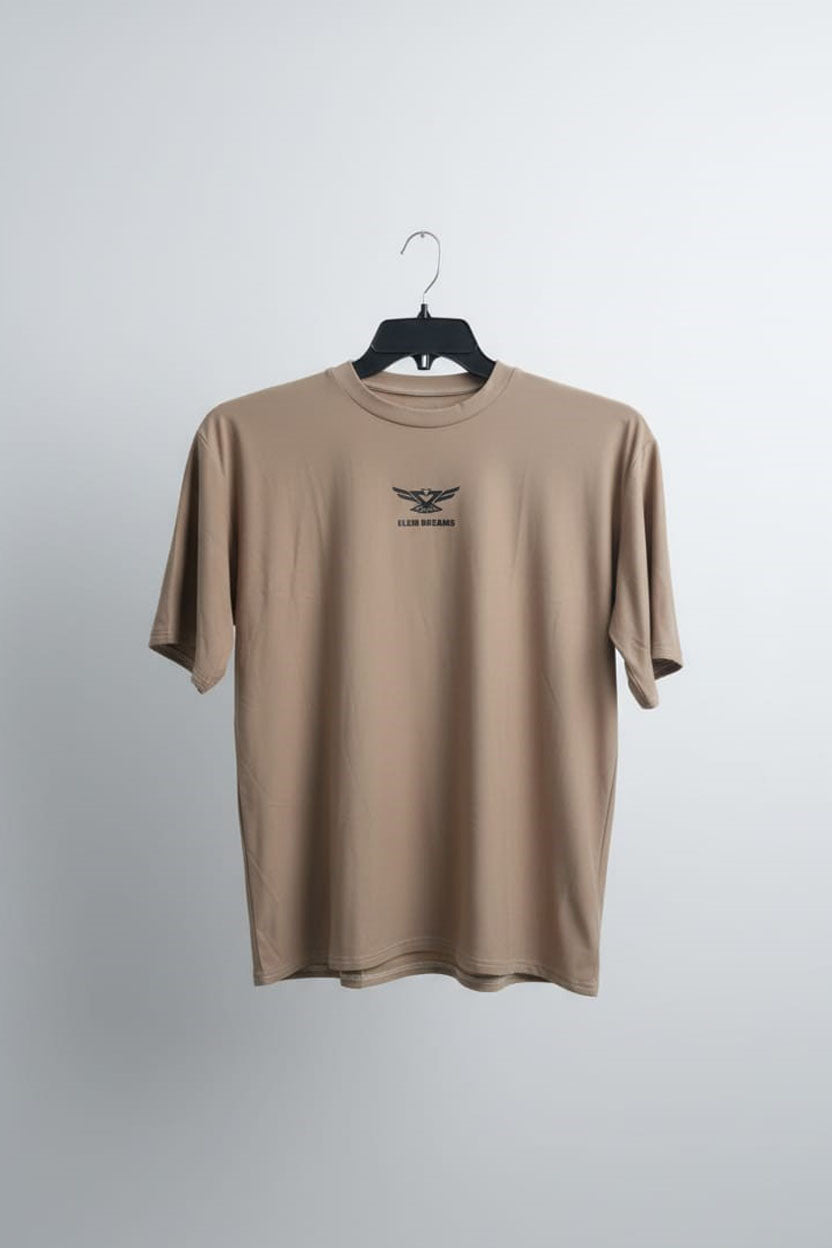 T-Shirt Happy Cloud Dama Oversize Beige