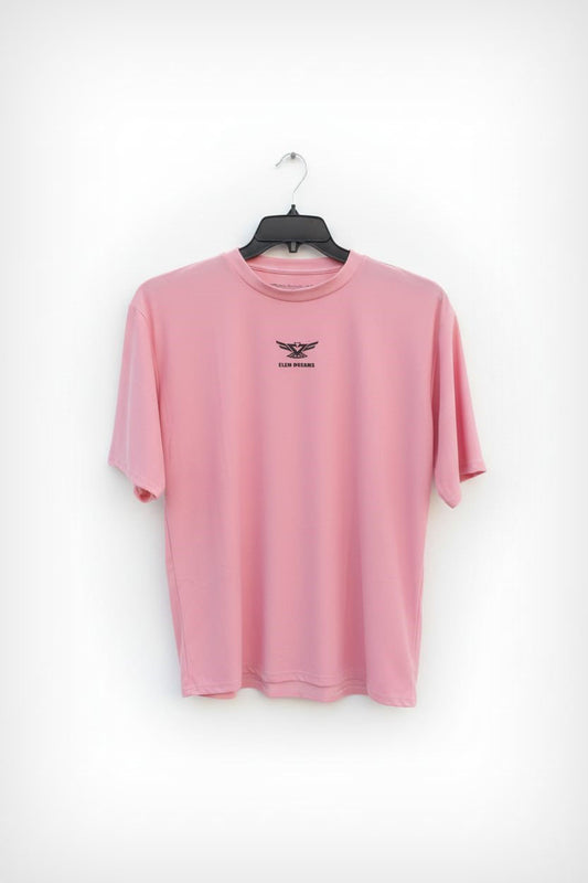 T-Shirt Happy Cloud Dama Oversize Rosa