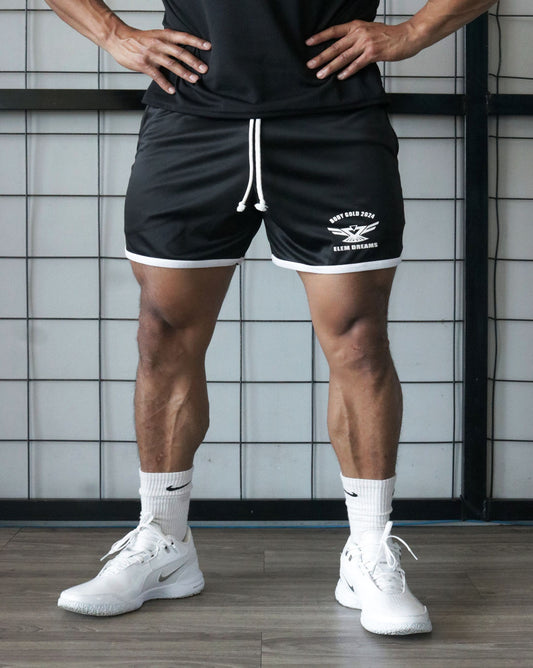 Short skiny Body Gold Negro