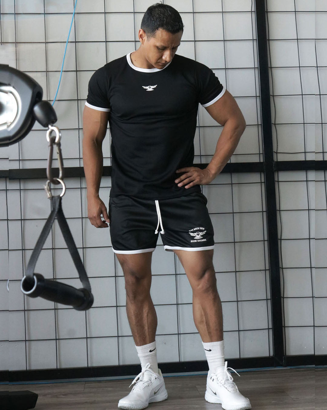 Short skiny Body Gold Negro